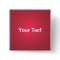Cranberry Red 3" Custom Text Button Template