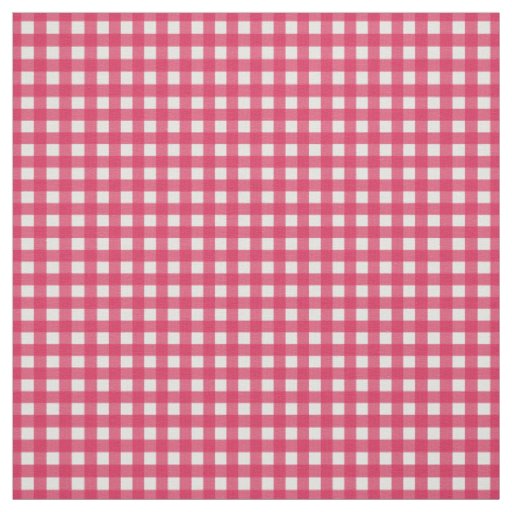 Cranberry Red Check Gingham for Home Canning Lids Fabric
