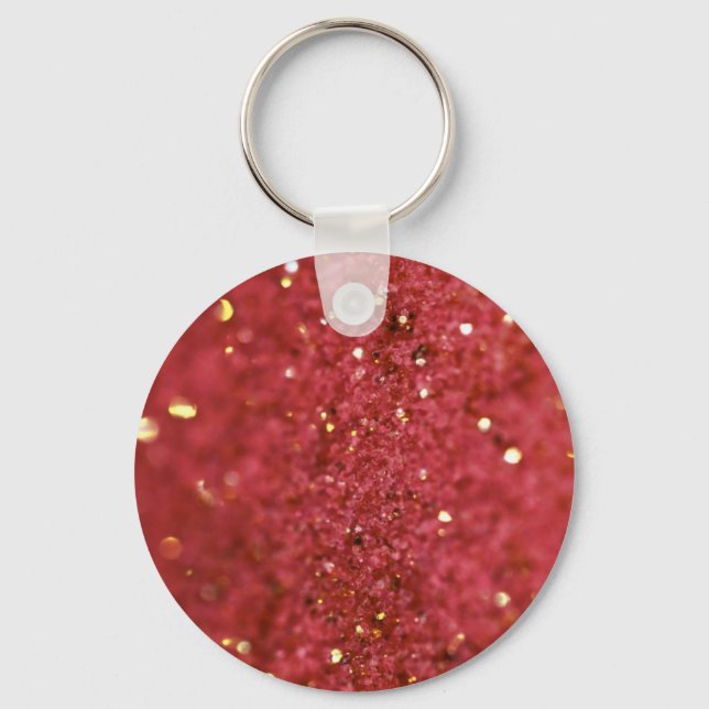 Cranberry Red Glimmer Keychain (Front)