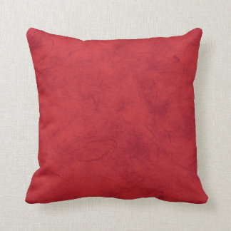 Cranberry Red Textured Throw Pillow