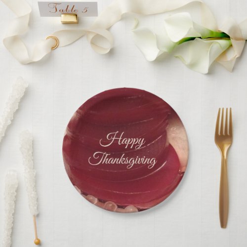 Cranberry Sauce Thanksgiving  Paper Plates