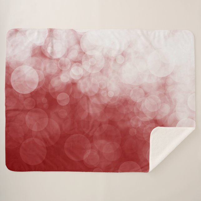 Cranberry Spotted - Sherpa Blanket (Front (Horizontal))