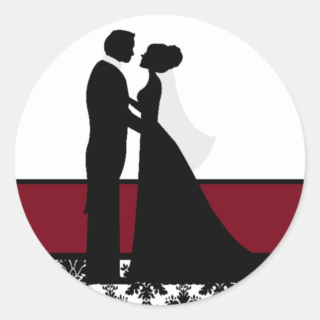 Cranberry Wedding Couple Seals (Front)
