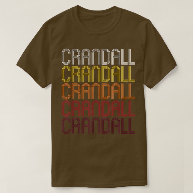 Crandall, TX  Vintage Style Texas  T-Shirt (Design Front)