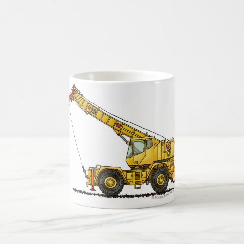Crane All Terrain Hydraulic Construction Mugs