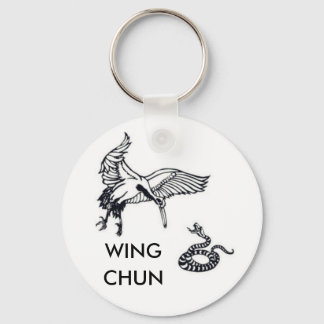 crane and snake, WING, CHUN Keychain