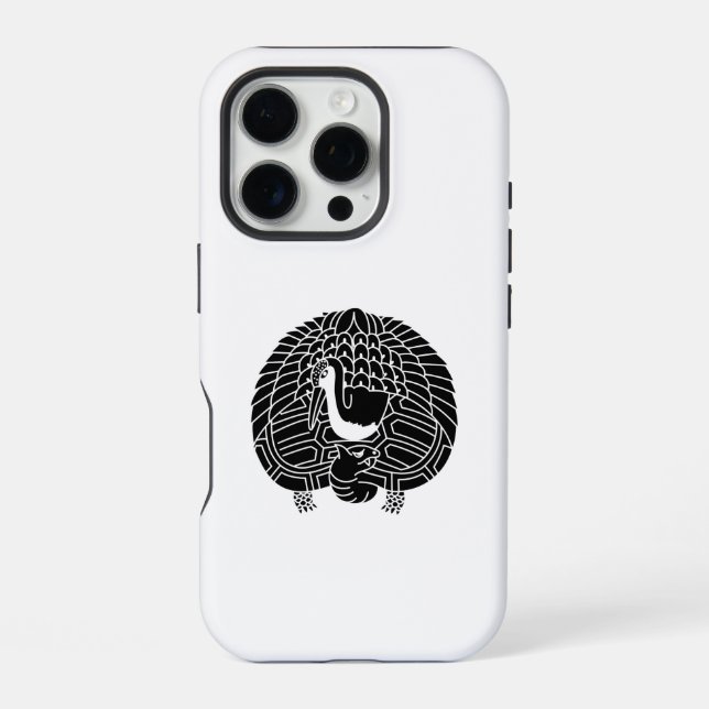 Crane and turtle iphone case (Back)