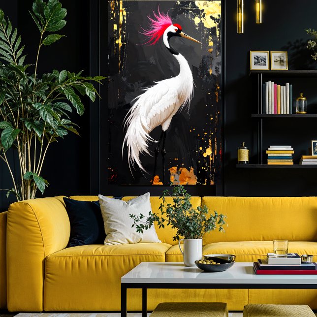 Crane Art  - Contemporary Asian‑Inspired Design Photo Print (Creator Uploaded)
