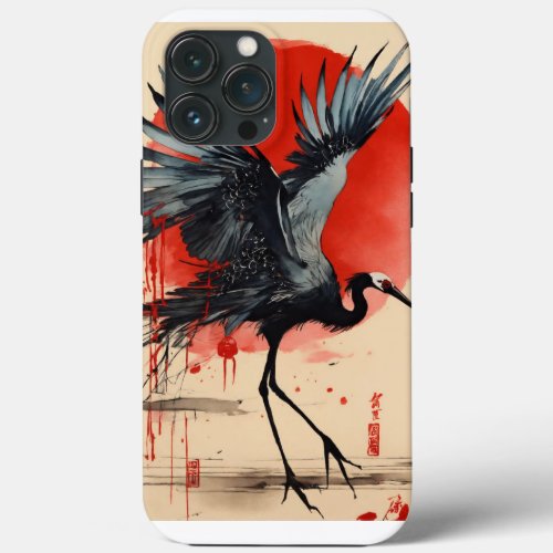 Crane bird iPhone 13 pro max case