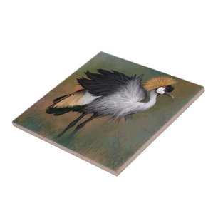 Crane Bird Ceramic Tile
