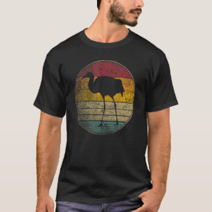 Crane Bird Nature Gif Retro Style Vintage 70s 80s T-Shirt