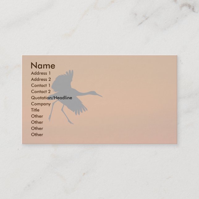 crane business card (Front)