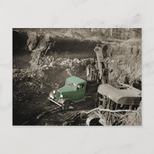 CRANE COLORSPLASH CHEVROLET OPERATING ENGINEER POSTCARD