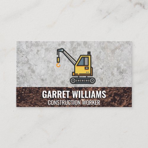 Crane  Construction Business Card