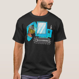 Crane Construction Chanukah Hanukkah Pajamas Boys  T-Shirt