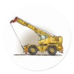 Crane Construction Equipment Sticker