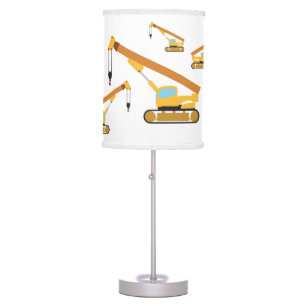Crane Construction Truck Table Lamp