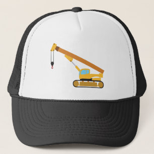 Crane Construction Truck Trucker Hat