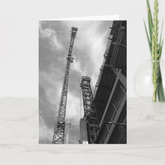 Crane & Counterweight Construction Equipment Photo Card
