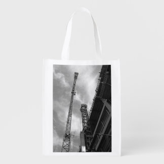 Crane & Counterweight Construction Equipment Photo Grocery Bag