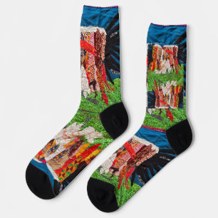 crane dance.  socks