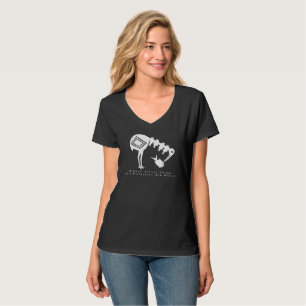 Crane Eating Fish - Mimbres Pottery Design T-Shirt