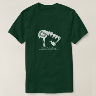 Crane Eating Fish - Mimbres Pottery Design T-Shirt