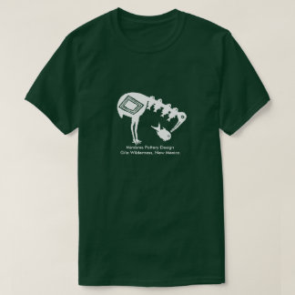 Crane Eating Fish - Mimbres Pottery Design T-Shirt