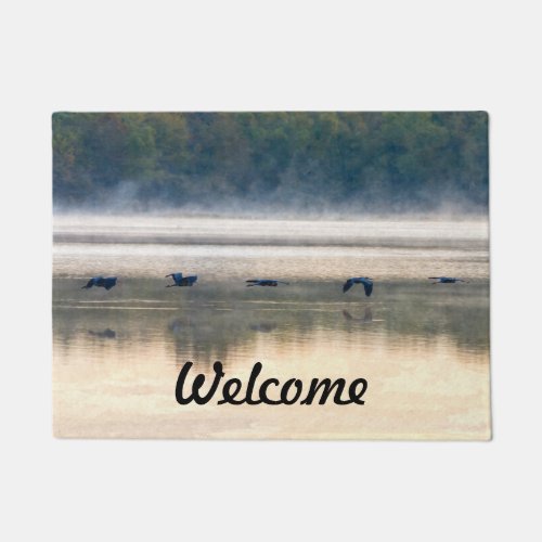 Crane Flight Painterly Welcome Doormat