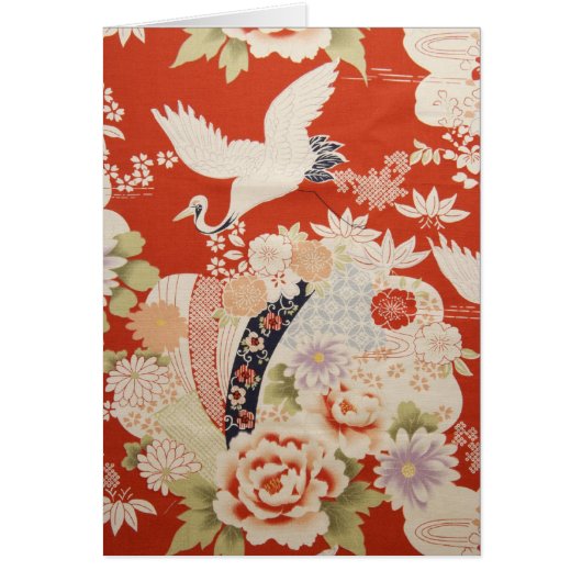Crane Flowers Cards (Front)