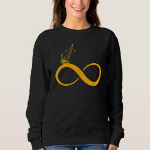 Crane  Heavy Equipment Operator Infinity Crane Ope Sweatshirt