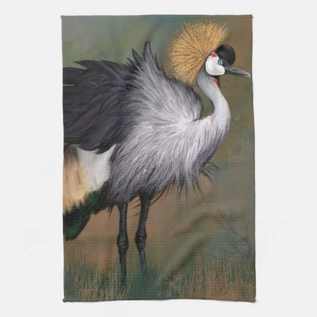 Crane Kitchen Towel (Vertical)