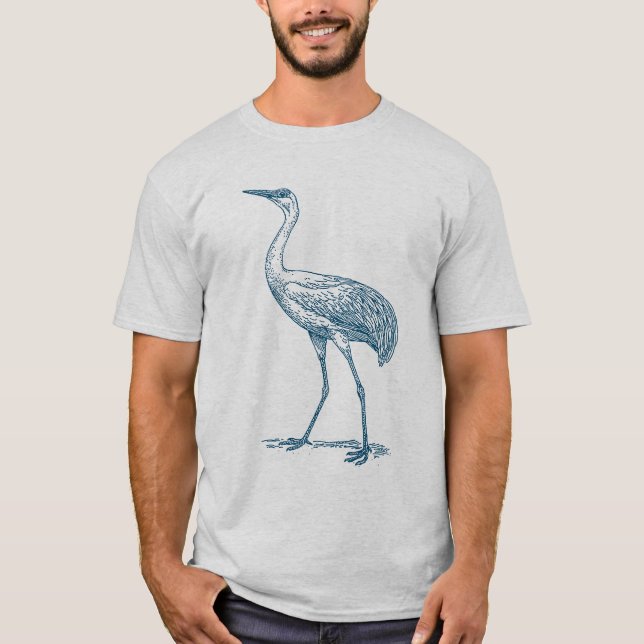 Crane - Ocean Blue T-Shirt (Front)