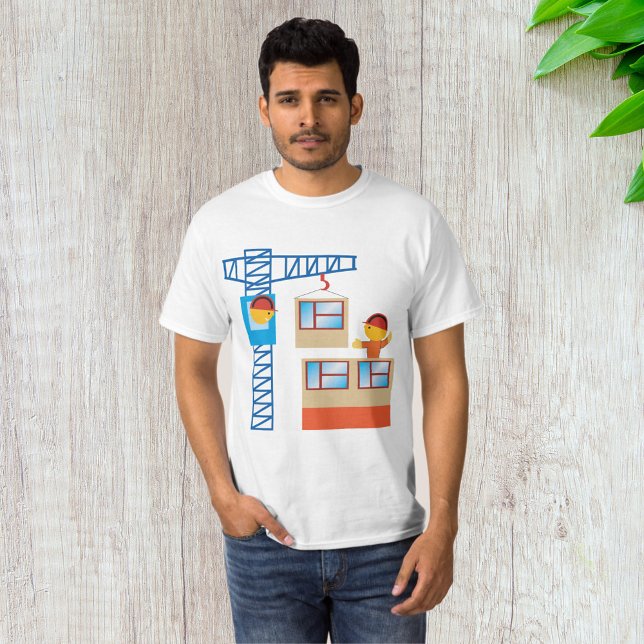 Crane Operator And Construction Worker T-Shirt (Creator Uploaded)
