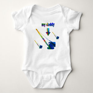 CRANE OPERATOR COLORFUL KIDS OPERATING ENGINEER BABY BODYSUIT