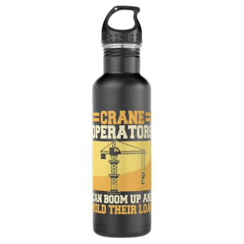 Crane Operator Construction Heavy Equipment Tower Stainless Steel Water Bottle