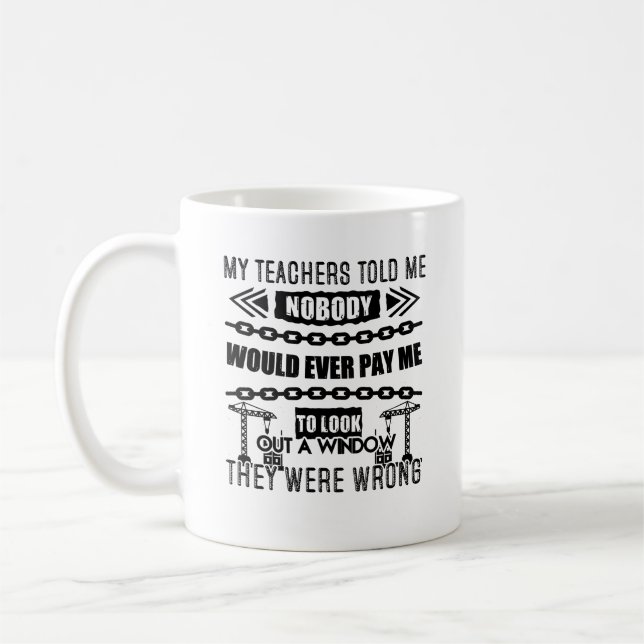 Crane Operator Job Mug (Left)