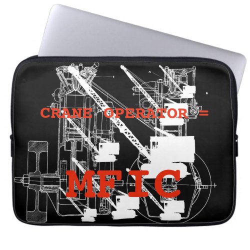 Crane operator  MFIC VINTAGE CRAWLER CRANE Laptop Sleeve