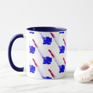 CRANE OPERATOR NORTHWEST CRAWLER RED WHITE BLUE MUG