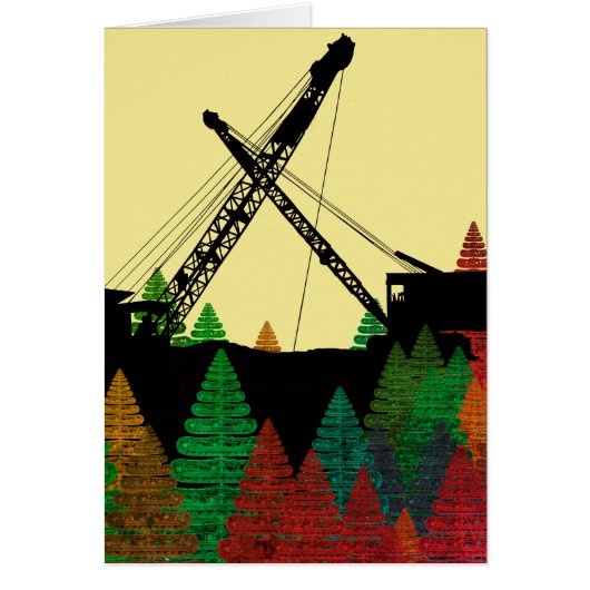 CRANE OPERATOR OPERATING ENGINEER COLORFUL ART CARDS (Front)