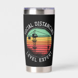 Crane Operator Social Distance Level Expert Retro Insulated Tumbler