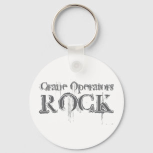 Crane Operators Rock Keychain