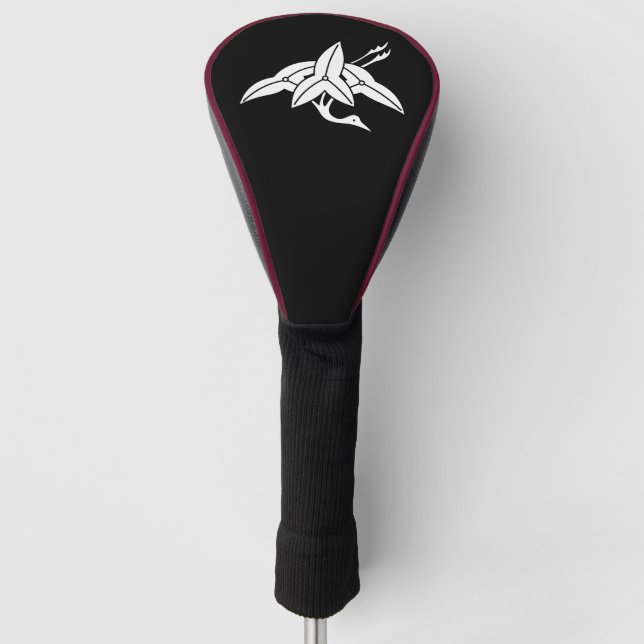 Crane-shaped arrowhead golf head cover (Front)
