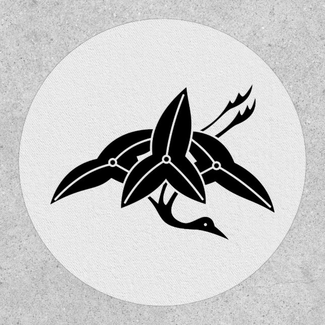 Crane-shaped arrowhead patch (Front)