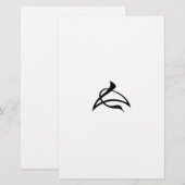 Crane-shaped kanji characters for Cho (Front/Back)