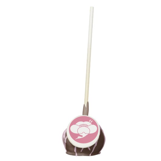 Crane-shaped plum blossom cake pops (Front)