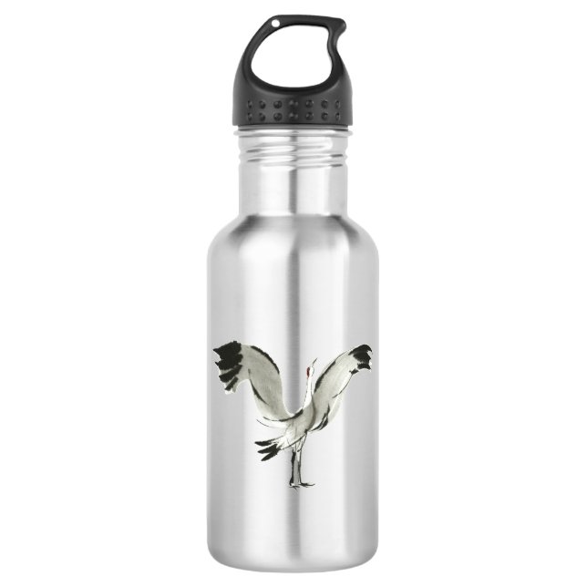 Crane Stainless Steel Water Bottle (Front)