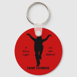 Crane Technique - Karate Kid No Can Defend Keychain