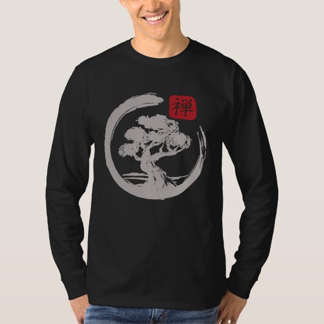 Crane Tree Zen Enso Circle T-Shirt (Front)