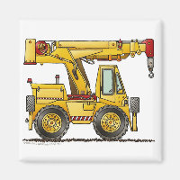 Crane Truck Construction Magnets